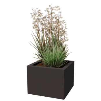 Powder coated steel planter Miami 40 x 40 cm