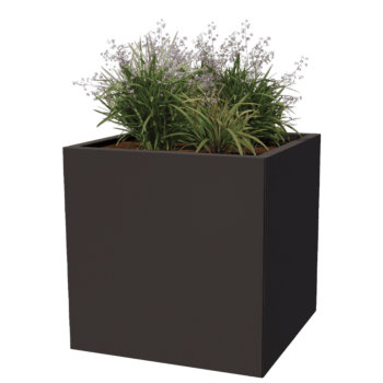 Powder coated steel planter Miami 70 x 70 cm