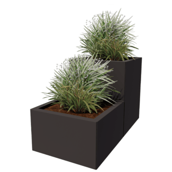 Powder coated steel planter Miami special II 50