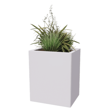 Powder coated steel planter Texas 40 x 50 cm