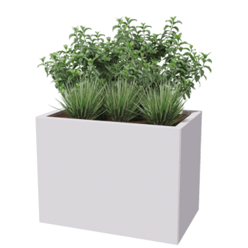 Powder coated steel planter Texas 50 x 80 cm