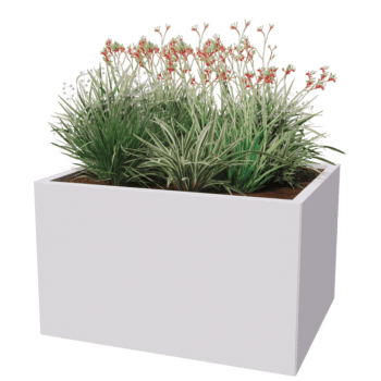 Powder coated steel planter Texas 80 x 100 cm