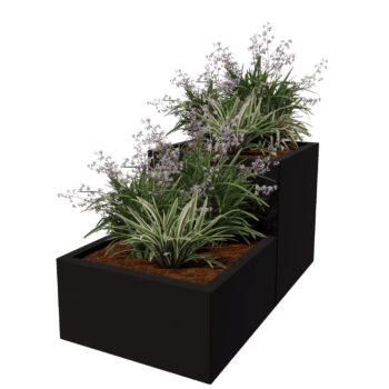 Powder coated steel planter Miami special II 60