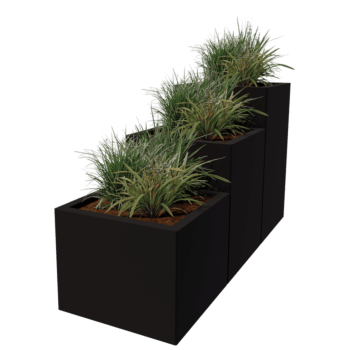 Powder coated steel planter Miami special III 50