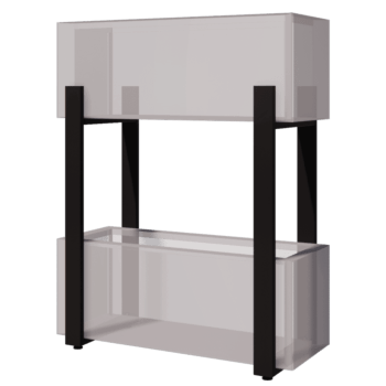 Black vertical planter 80 cm