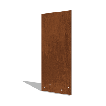 Corten steel coupling plate straight high XL 45 cm