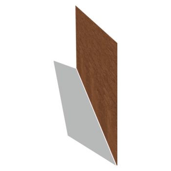 Corten steel border edge straight 37.5 cm (length 150 cm)