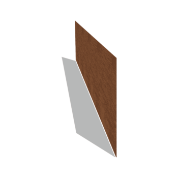 Corten steel border edge straight 37.5 cm (length 240 cm)