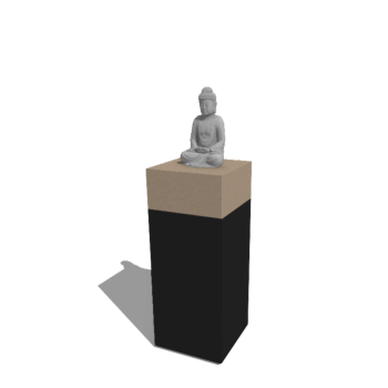Planter set South Carolina black & sand look 40 x 40 x 100 cm