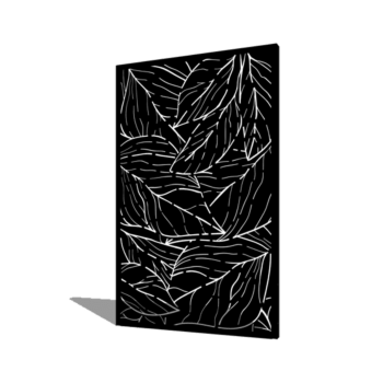Powder coated steel panel leaves 120 x 6 x 190 cm