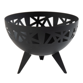 Steel bowl fire pits Michigan black 58 x 58 x 42 cm
