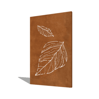 Corten steel panel falling leaves 120 x 6 x 190 cm