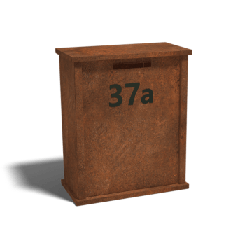 Corten steel letterbox Arizona Type L