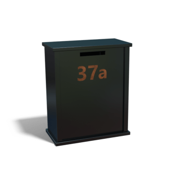 Powder coated steel letterbox Arizona Type L