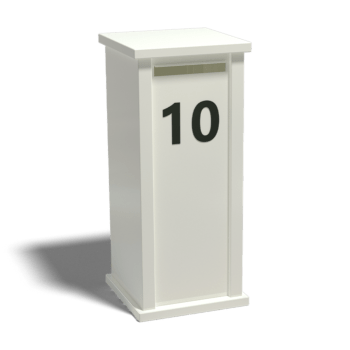 Powder coated steel letterbox Arizona Type S
