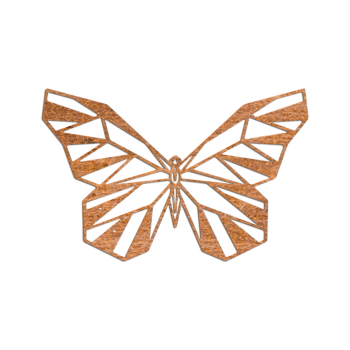 Corten steel wall decor Butterfly 2.0