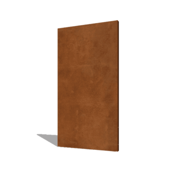 Corten steel panel base 100 x 6 x 190 cm