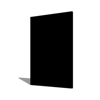 Powder coated steel panel base 120 x 6 x 190 cm