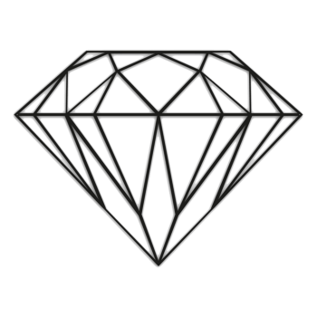 Metal wall decor Diamond *OP=OP