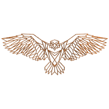 Corten steel wall decor Eagle