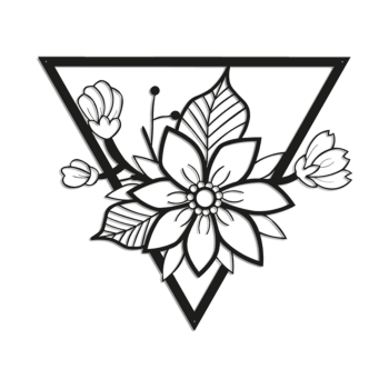 Metal wall decor Flower 1.0