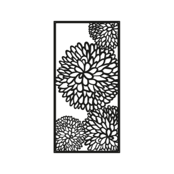 Metal wall decor Flower 2.0