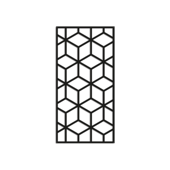 Metal wall decor Geometric shapes 2.0