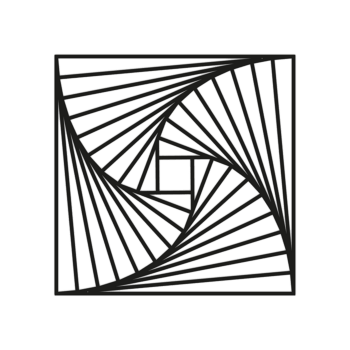 Metal wall decor Geometric shapes 3.0