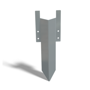 Galvanised steel support pin short 12 - 15 cm
