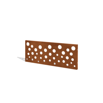Corten steel garden fence H panel B 120 x 47,5 cm