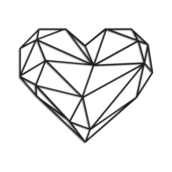 Metal wall decor Heart