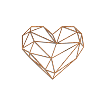 Corten steel wall decor Heart