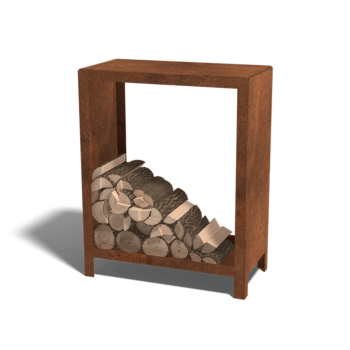Corten steel log storage Indiana 100 x 80 x 40 cm