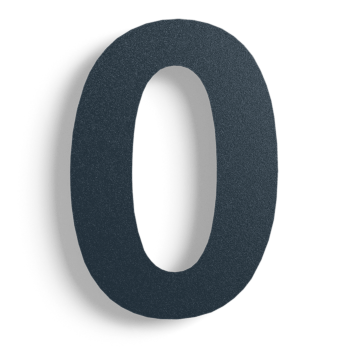 Black Stainless steel house number 0 - 30 cm