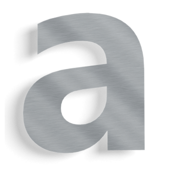 Stainless steel house number a - 10 cm
