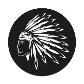 Metal wall decor Native American