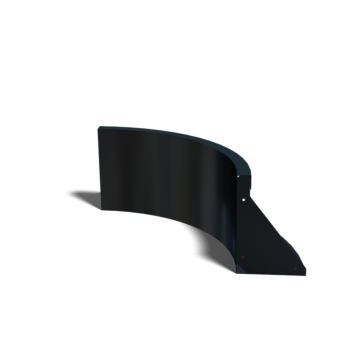 Powder coated steel retaining wall inside curve 50 x 50 cm (height 30 cm)