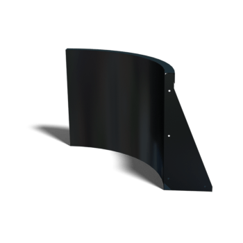 Powder coated steel retaining wall inside curve 50 x 50 cm (height 50 cm)