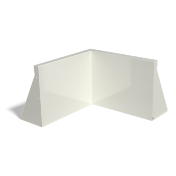 Powder coated steel retaining wall inside corner 50 x 50 cm (height 40 cm)