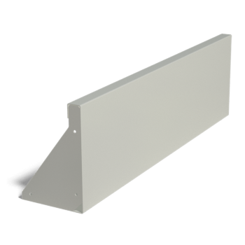 Powder coated steel retaining wall straight 100 cm (height 30 cm)