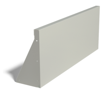 Powder coated steel retaining wall straight 100 cm (height 40 cm)