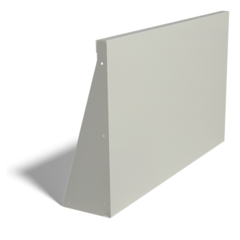 Powder coated steel retaining wall straight 100 cm (height 60 cm)