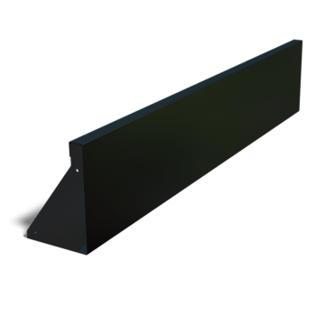 Powder coated steel retaining wall straight 150 cm (height 30 cm)