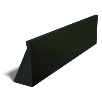 Powder coated steel retaining wall straight 150 cm (height 40 cm)