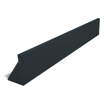 Powder coated steel retaining wall straight 200 cm (height 30 cm)