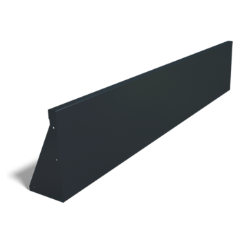 Powder coated steel retaining wall straight 200 cm (height 40 cm)