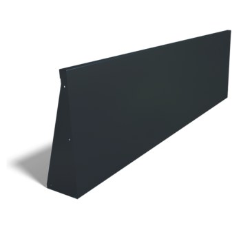 Powder coated steel retaining wall straight 200 cm (height 60 cm)