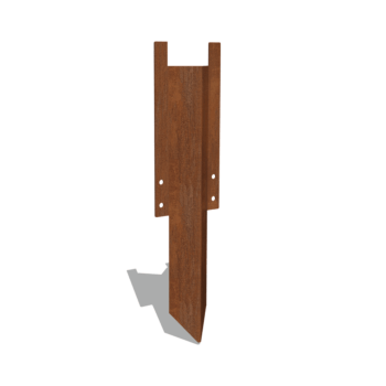 Corten steel support pin medium 22 - 25 cm