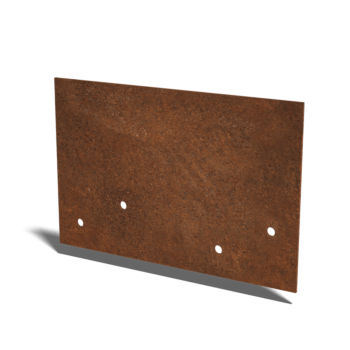 Corten steel coupling plate straight layer 12 - 15 cm