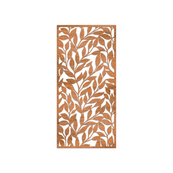 Corten steel wall decor Leaves